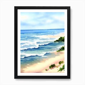 Doctor'S Cave Beach 2, Jamaica Watercolour Art Print