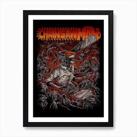 Chainsaw Man Anime Poster Art Print