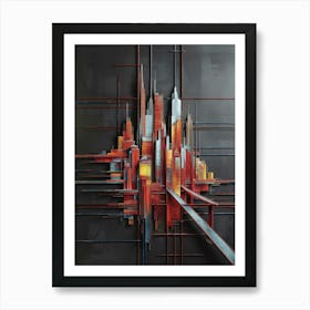 Abstract Cityscape 1 Art Print