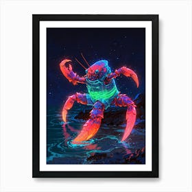 Crab In The Sea Art Print