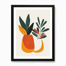 Orange And Yellow Vases Art Print