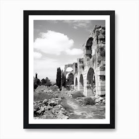 Byblos, Lebanon, Black And White Photography 4 Art Print