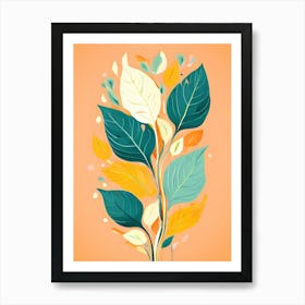 Abstract Of Leaves 2 Art Print