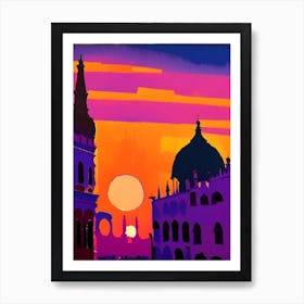 Acrylic Style Cathedral Sunrise Art Print