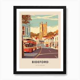 Devon Vintage Travel Poster Bideford 2 Art Print