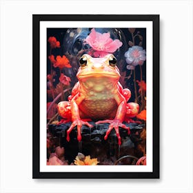 Frog In The Garden Art Print