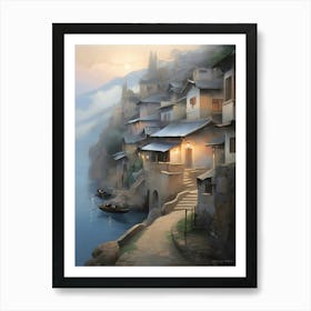 Chinese Village 2 Art Print