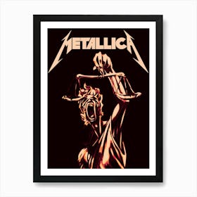Metallica - Justice band music Art Print