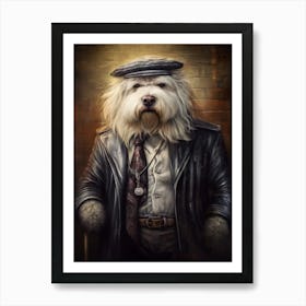 Gangster Dog Old English Sheepdog Art Print