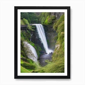 Pistyll Rhaeadr, United Kingdom Majestic, Beautiful & Classic (1) Art Print