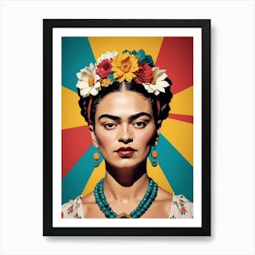 Frida Kahlo Portrait (31) Art Print