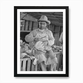 Mexican Cabbage Packer, Alamo, Texas By Russell Lee Art Print