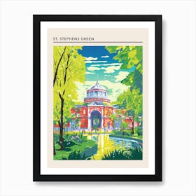 St Stephens Green Dublin Art Print