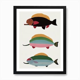 Dugong (Sea Cow) Vintage Poster Art Print