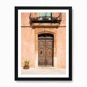 Front Door In Roussillon Art Print