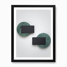 Green Marble Wall Sconces Art Print