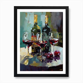 Three Glasses Of Wine Art Print