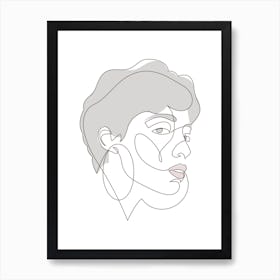 Curly Liny Art Print