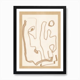 Abstract Loose Line 1 Art Print