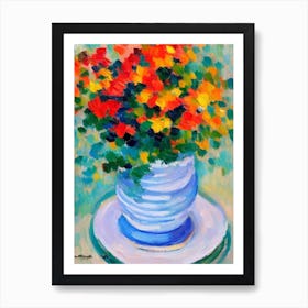 Montipora Matisse Inspired Flower Art Print