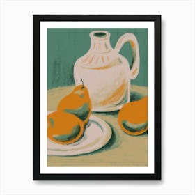 Pears And Jug Art Print