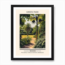 Green Park London Parks Garden 1 Art Print