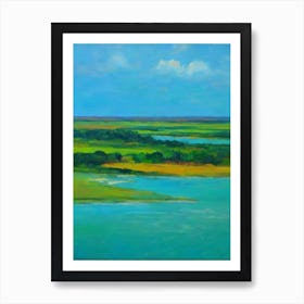 Kakadu National Park Australia Blue Oil Painting 1  Art Print