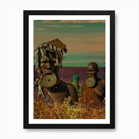 African Tribe Family Art Print