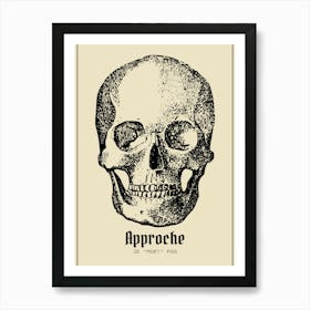 Tête de mort rigolo Art Print