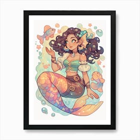 Pearl Mermaid Art Print