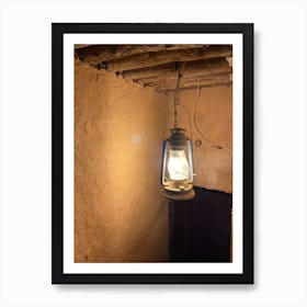 Old Lamp In A Cave Art Print