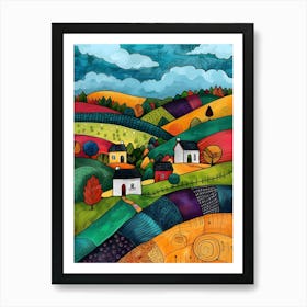 Ireland Countryside Contemporary 5 Art Print