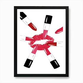 Red Lipsticks Art Print