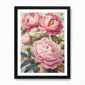 Peonies 1 Art Print