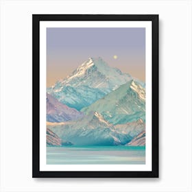 Pastel Landscape Art Print