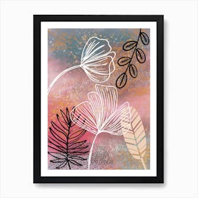 Abstract Floral Art Print