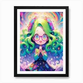 Kawaii Girl Art Print