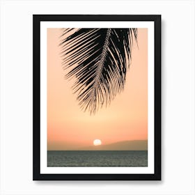 Warm Hawaii Sunset Art Print