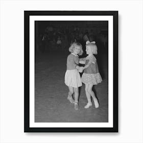 Two Children Of Migrant Agricultural Workers Dancing At The Saturday Night Dance At The Agua Fria Migrant Labor Art Print