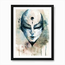 Alien Face 2 Art Print