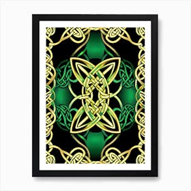 Abstract Celtic Knot 2 Art Print