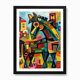 Horse In The City Art Print