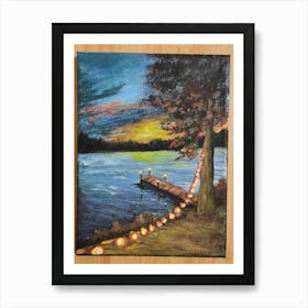 Acrylic painting Art Print