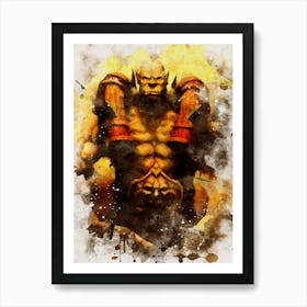 Garrosh Hellscream World Of Warcraft Art Print