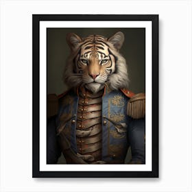 Tiger Art In Renaissance Style 3 Art Print