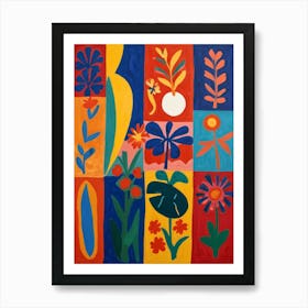 Flowers By Person Art Print