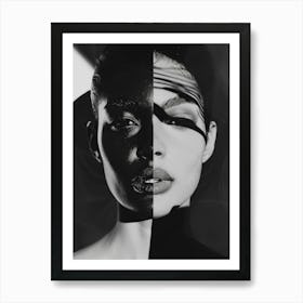 Black And White Portrait 5 Art Print