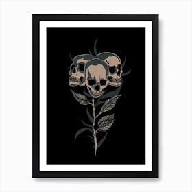 Undead Rose Art Print