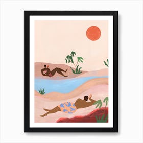 Beach Please Art Print