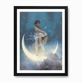 Spring Scattering Stars; Edwin Blashfield Art Print